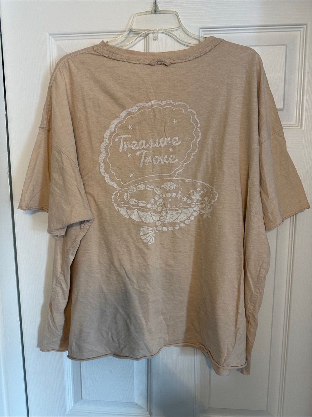 aerie Treasure Trove Graphic Short-Sleeve Women's Top - Beige